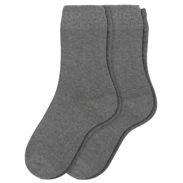 Bild 1 von 2 Paar Herren Socken mit Komfortbund DUNKELGRAU