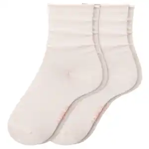 2 Paar Damen Socken mit Viskose aus Bambus CREMEWEISS