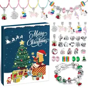 iZoeL Adventskalender Schmuck Mädchen 2024 Weihnachtskalender 24 tolle Überraschung Geschenk Schmuckkalender kinder 3 4 5 6 7 8 9 10