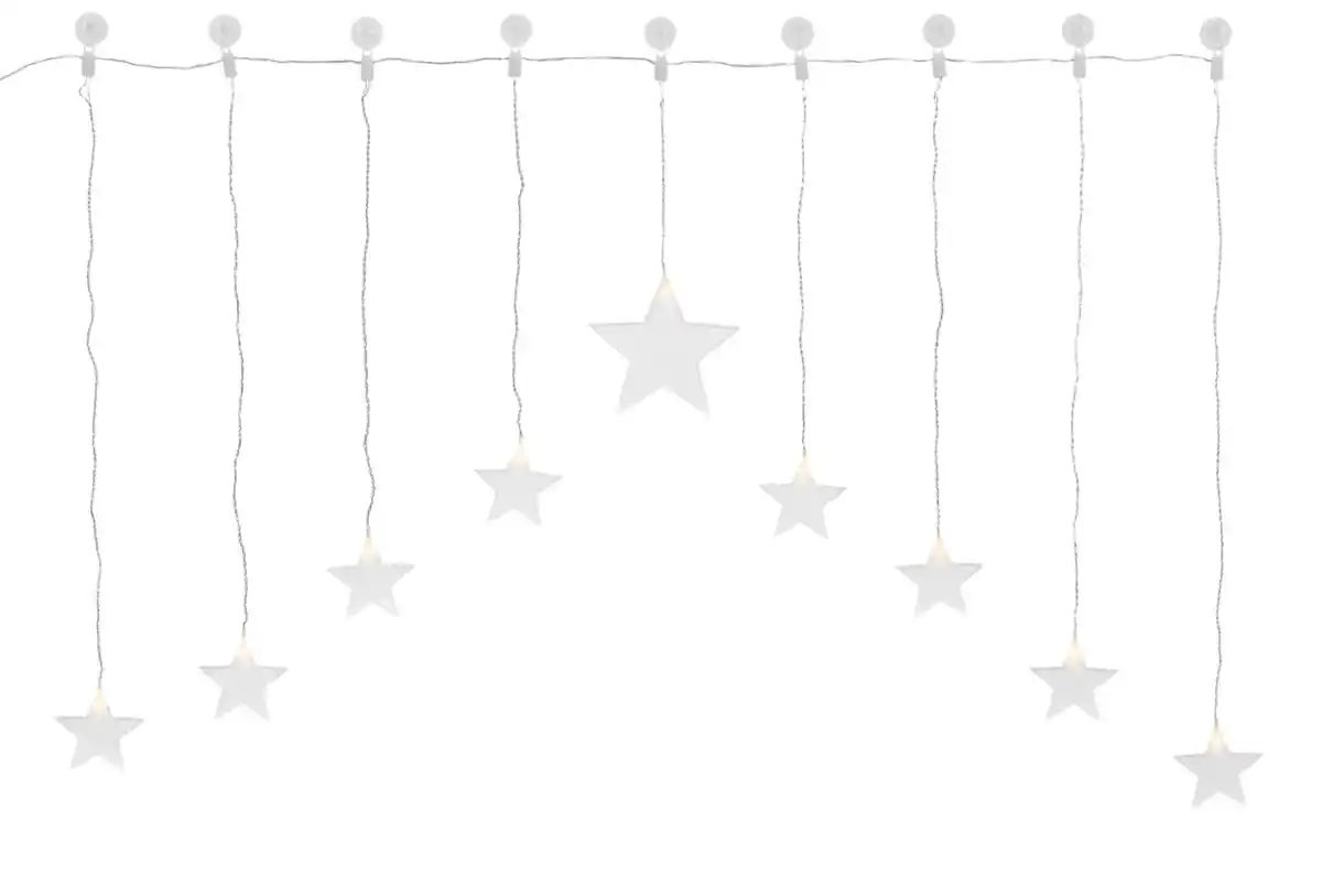 Bild 1 von LIV&BO® LED-Lichtervorhang mit 9 warmweißen LEDs