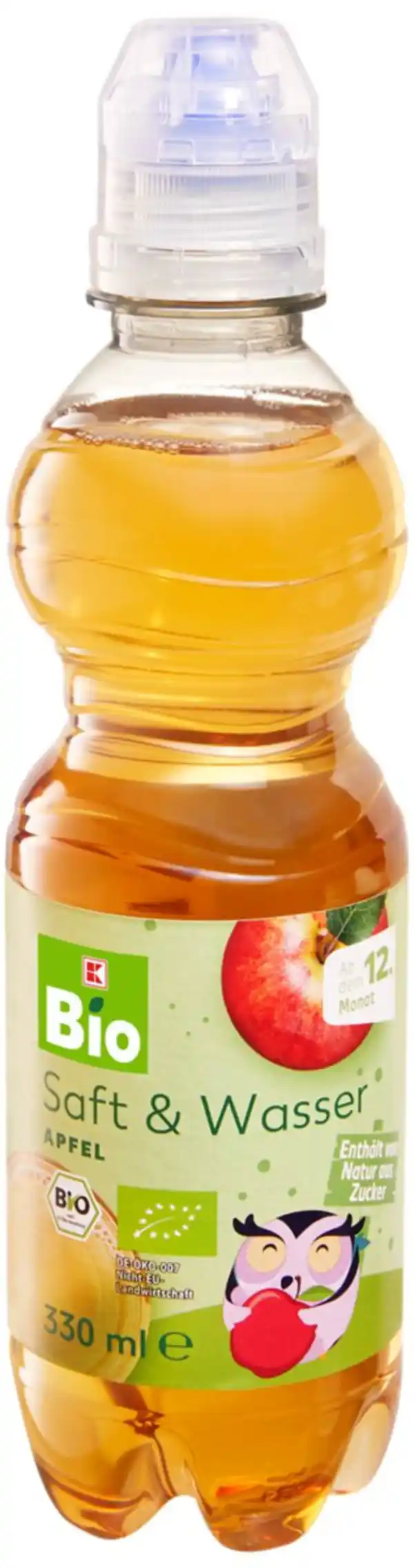 Bild 1 von K-BIO Bio-Saft & Wasser, 0,33-l-Fl.