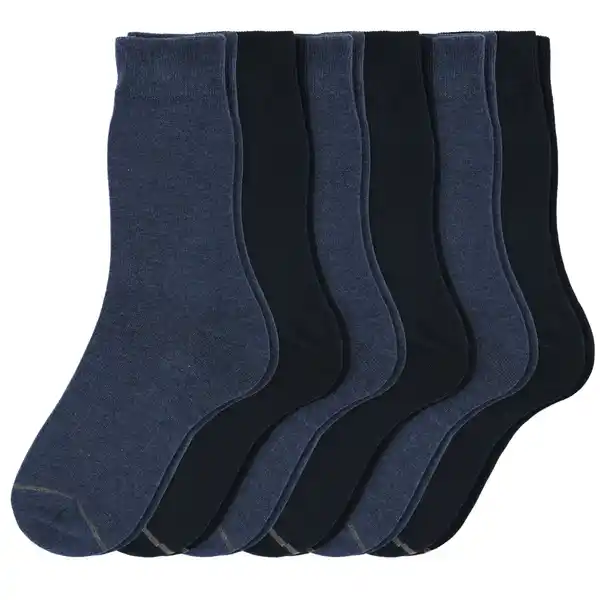 Bild 1 von 6 Paar Herren Socken im Set DUNKELBLAU / SCHWARZ