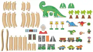 KIDLAND® Holzeisenbahn-Set »Dino«, 46-teilig