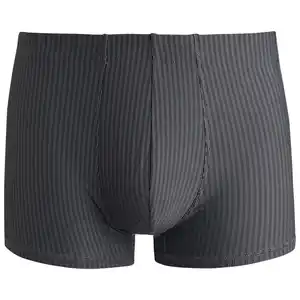 Herren Mikrofasershorts mit Streifen DUNKELGRAU