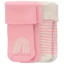 Bild 1 von 2 Paar Newborn Socken mit Frottee ROSA / HELLBEIGE