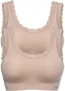 Feel Comfort Seamless Bustier (2er Pack), S, Beige