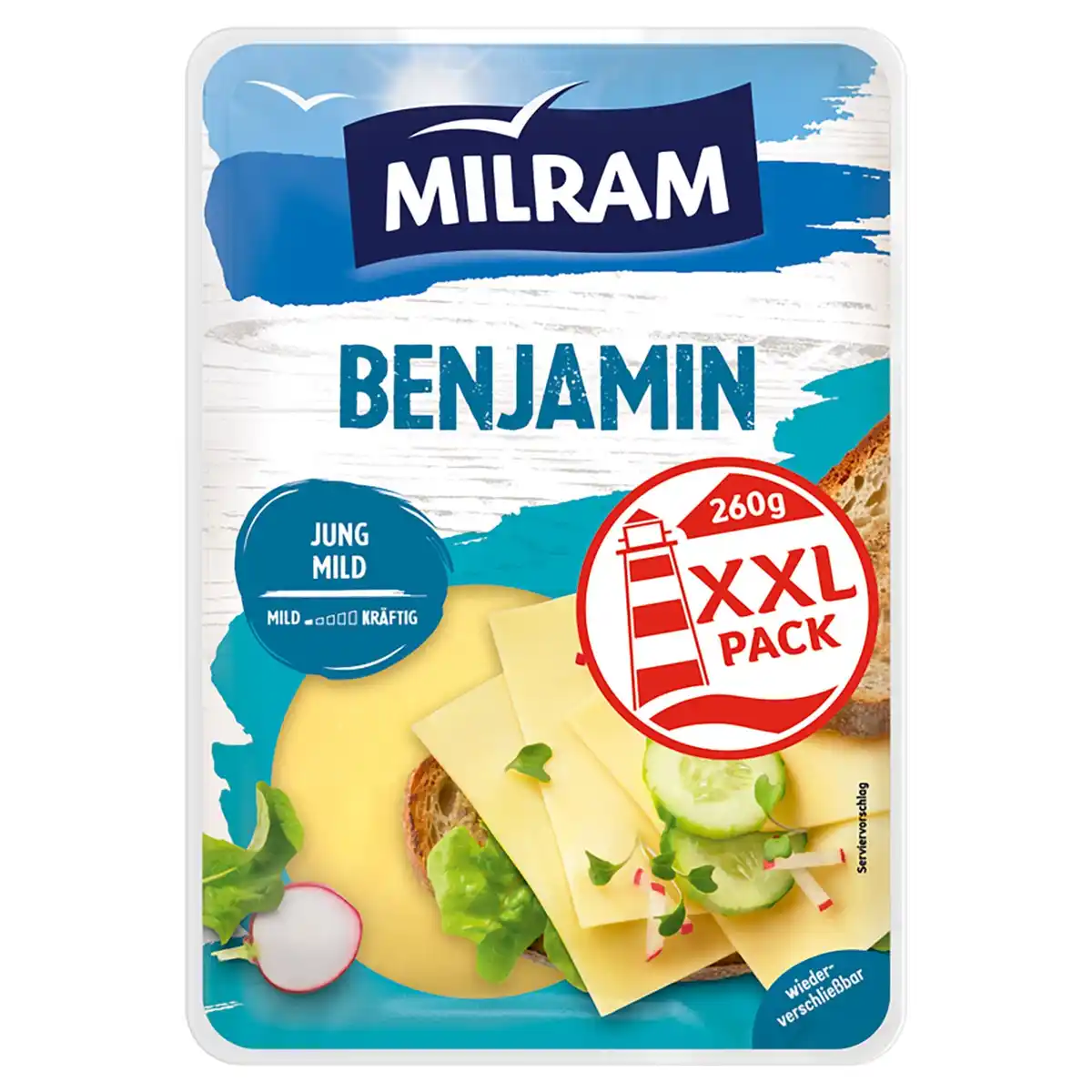 Bild 1 von MILRAM Käsescheiben 260 g, Benjamin