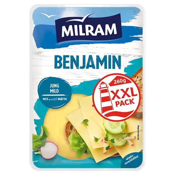 Bild 1 von MILRAM Käsescheiben 260 g, Benjamin