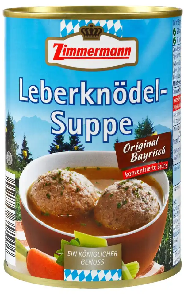 Bild 1 von ZIMMERMANN Leberknödel-Suppe, 400-ml-Dose