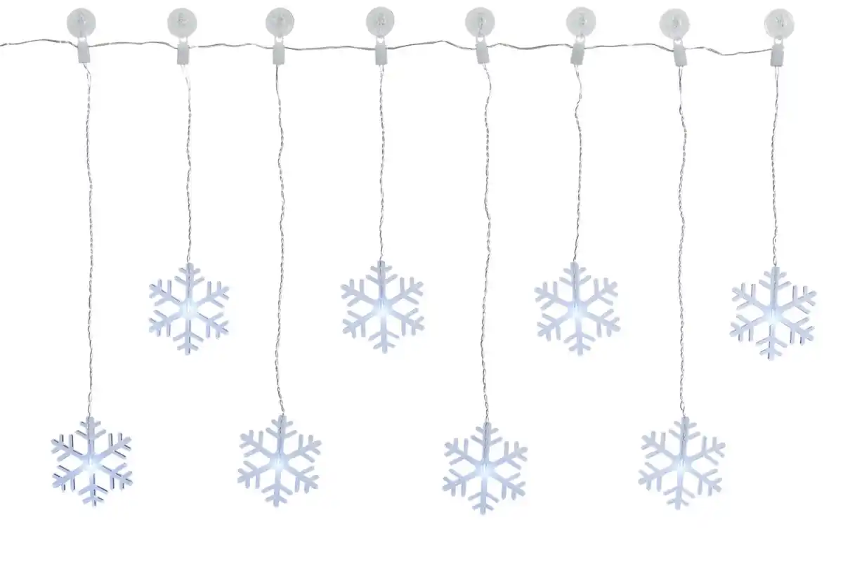 Bild 1 von LIV&BO® LED-Lichtervorhang mit 8 kaltweißen LEDs