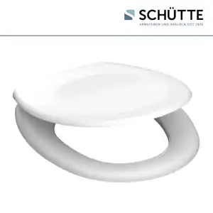 SCHÜTTE Duroplast WC-Sitz Weiß ca. 37,5 x 44,5 cm