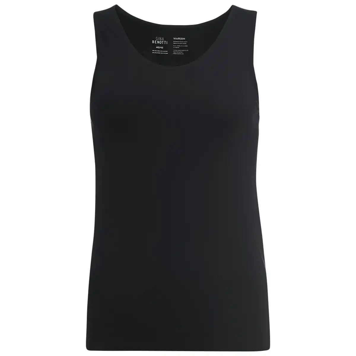 Bild 1 von Damen Seamless-Unterhemd aus Mikrofaser SCHWARZ