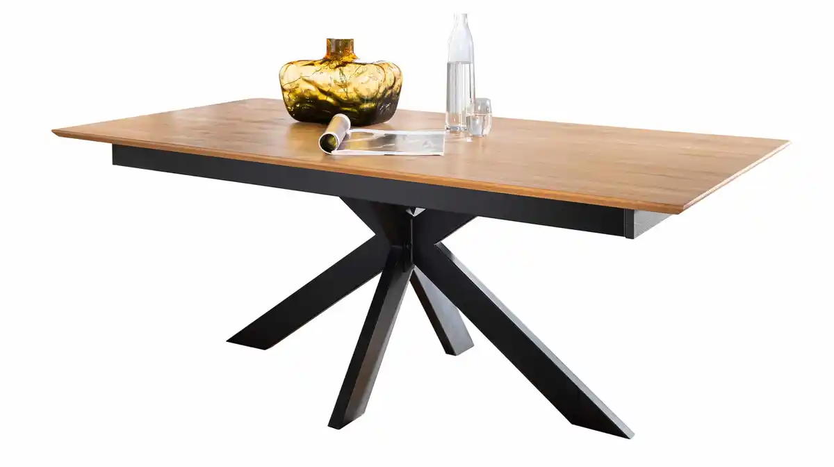 Bild 1 von Esstisch Massivholztisch 160 cm Wildeiche ausziehbar - RICARDO