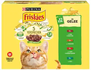 PURINA FRISKIES Katzennassfutter, 12 x 85-g-Packg.