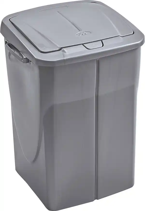 Bild 1 von Mhome Abfallsammler Ecobin Polypropylen Silber Grau 45 l