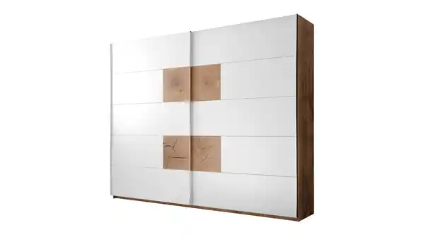 Bild 1 von Schwebetürenschrank Wildeiche - weiß 270 cm Kleiderschrank - CAPRI