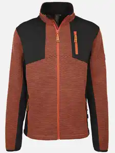 Herren Strickfleece Jacke Orange