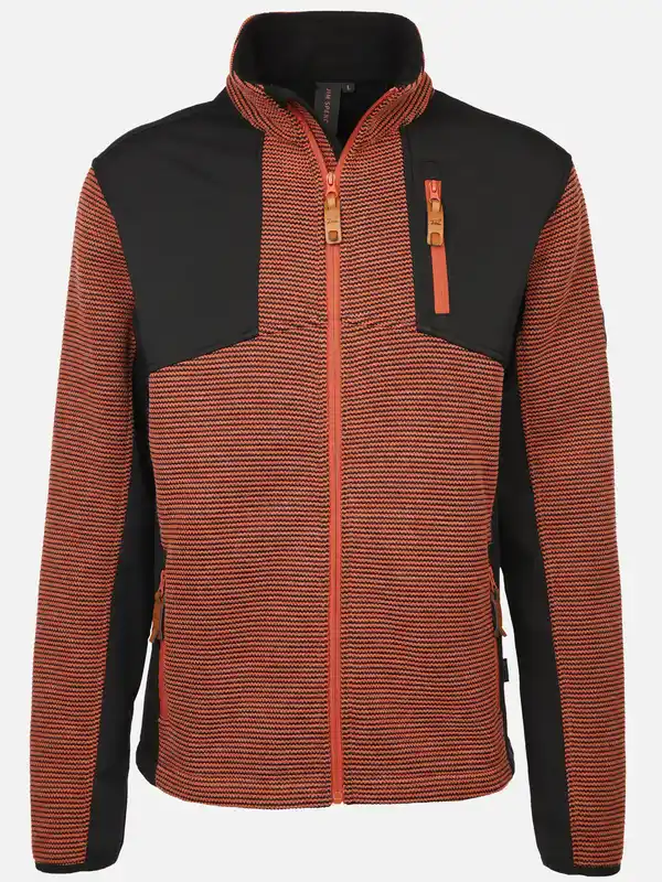 Bild 1 von Herren Strickfleece Jacke Orange