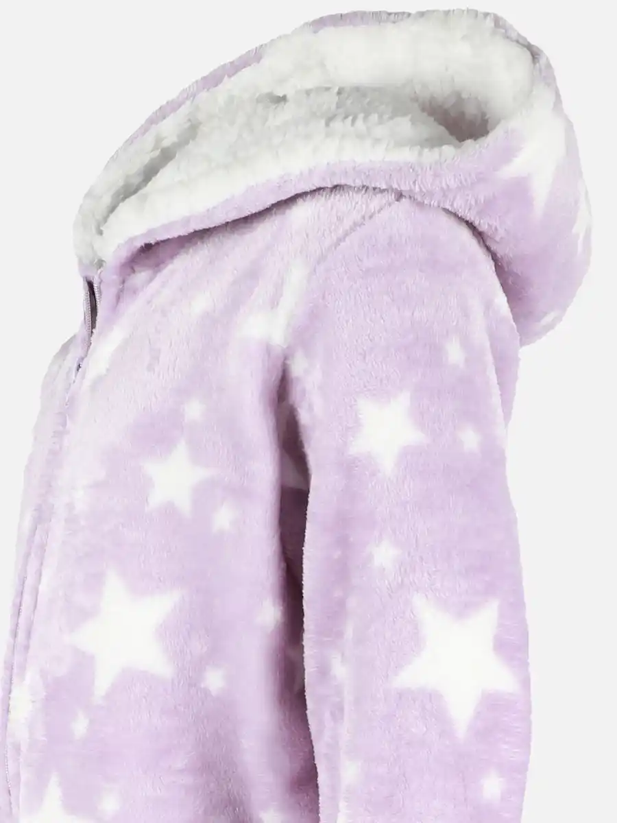 Bild 3 von Kinder Kuschelanzug mit Kapuze Lila
