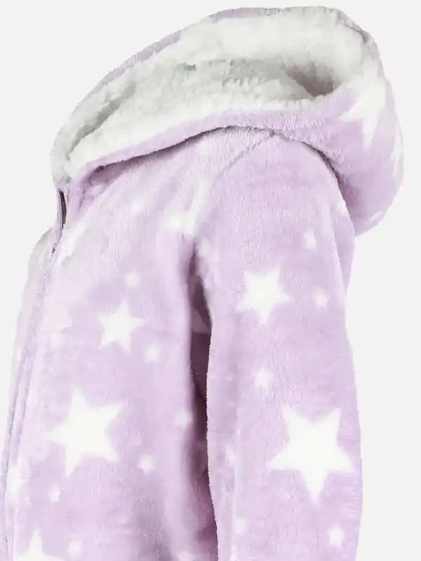 Bild 3 von Kinder Kuschelanzug mit Kapuze Lila