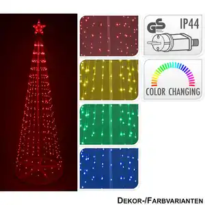 Künstlicher LED Lichterbaum mit Stern 150 cm