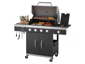 GRILLMEISTER Gasgrill, 4 plus 1 Brenner, herausnehmbare Auffangschale