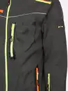 Bild 4 von Herren Softshelljacke mit Neondetails Grau