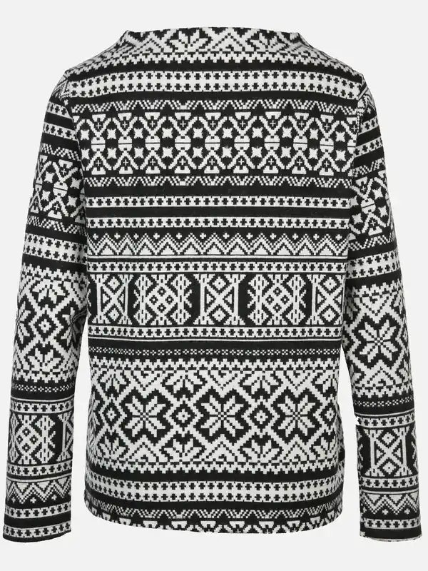 Bild 2 von Damen Flauschshirt im Norweger Design Grau