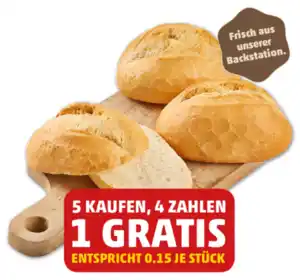 BÄCKER­KRÖNUNG Das knusprig-frische Sonntags­brötchen