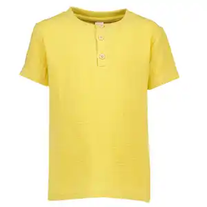 Jungen-T-Shirt Kurze Ärmel, Sandfarben, 110/116