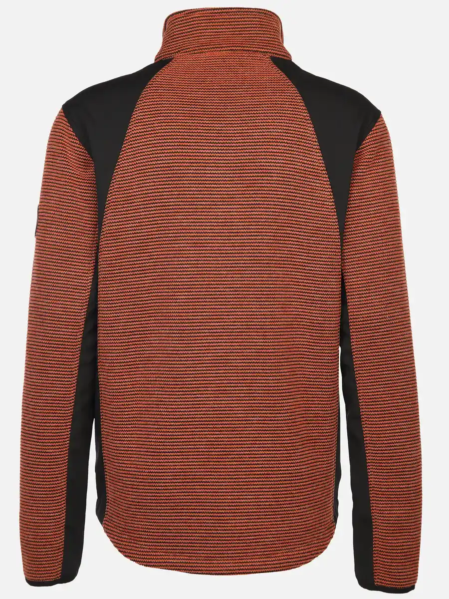 Bild 2 von Herren Strickfleece Jacke Orange