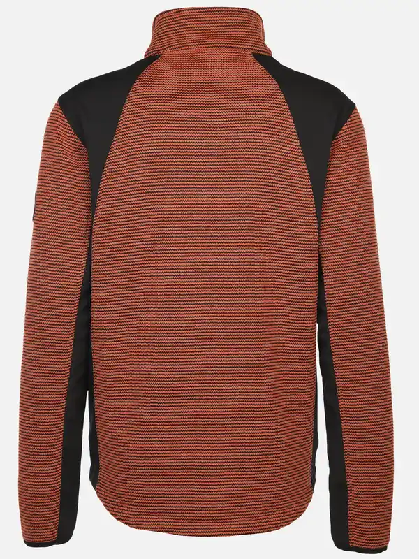 Bild 2 von Herren Strickfleece Jacke Orange