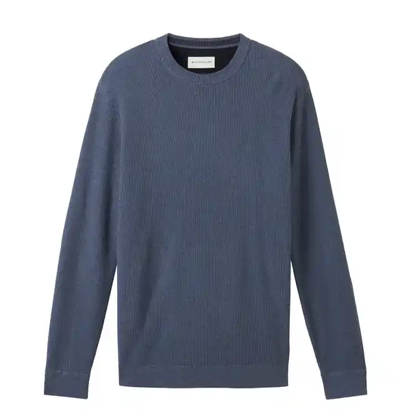 Bild 1 von Herren Pullover mit Struktur Blau