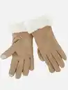 Bild 2 von Damen Handschuhe mit Kunstpelz Braun