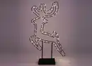 Bild 1 von Großes Metall-Rentier mit Timer 83,5cm 120 LEDs Warmweiß für den Außenbereich