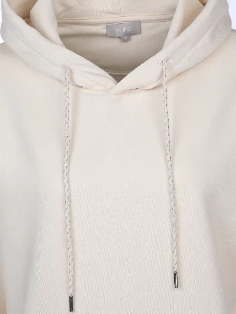 Bild 3 von Damen Sweatshirt mit Kapuze Weiß