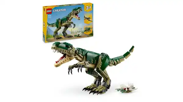 Bild 1 von LEGO Creator T.Rex, 3-in-1-Dino, Triceratops und Pterodaktylus 31151