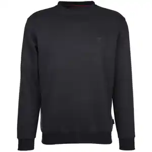 Herren Sweatshirt mit Stickerei Schwarz