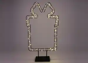 Große LED-Metalldeko 130 LEDs Warmweiß Geschenk für den Außenbereich