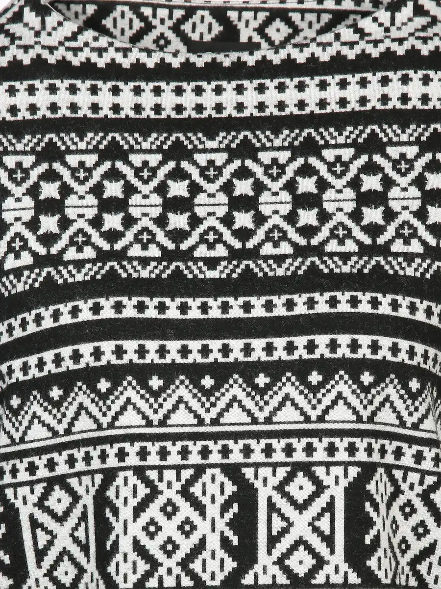 Bild 3 von Damen Flauschshirt im Norweger Design Grau