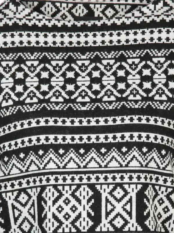 Bild 3 von Damen Flauschshirt im Norweger Design Grau