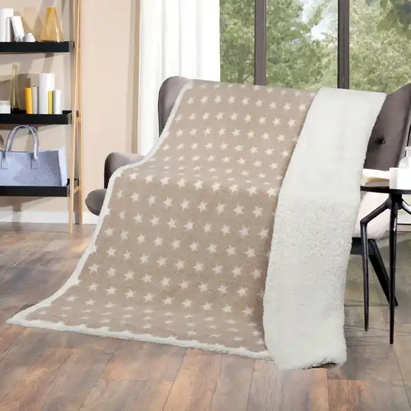 Bild 2 von Kuscheldecke Popcorn/Sherpa ca. 150 x 200 cm