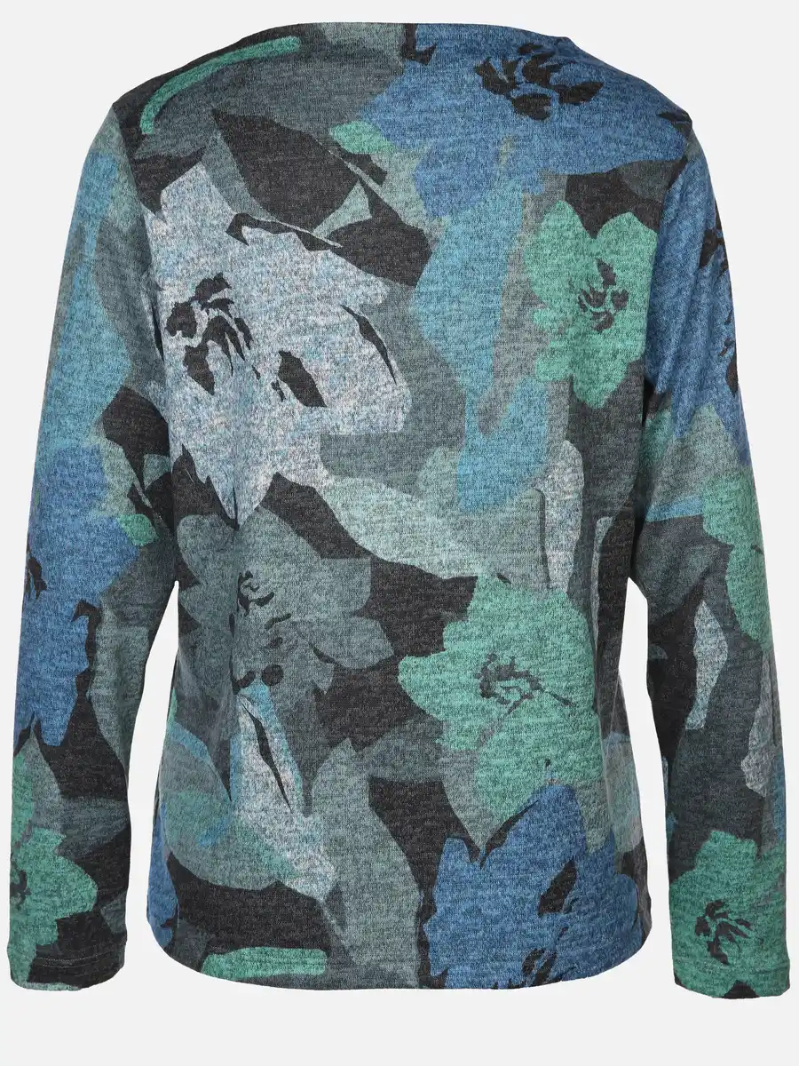 Bild 2 von Damen Shirt mit Alloverprint Türkis