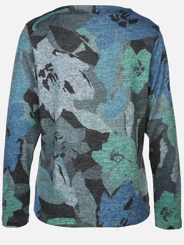 Bild 2 von Damen Shirt mit Alloverprint Türkis