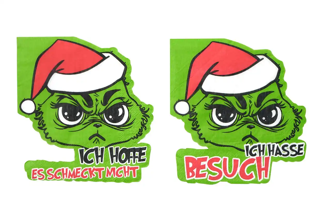 Bild 1 von Servietten 'Festtagsmuffel' 12 Stück