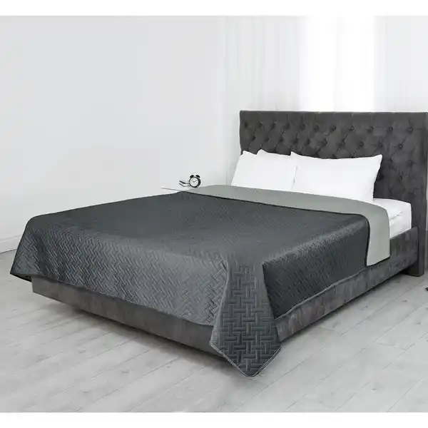 Bild 2 von Tagesdecke "Samt Ultrasonic" - ca. 220 x 240 cm