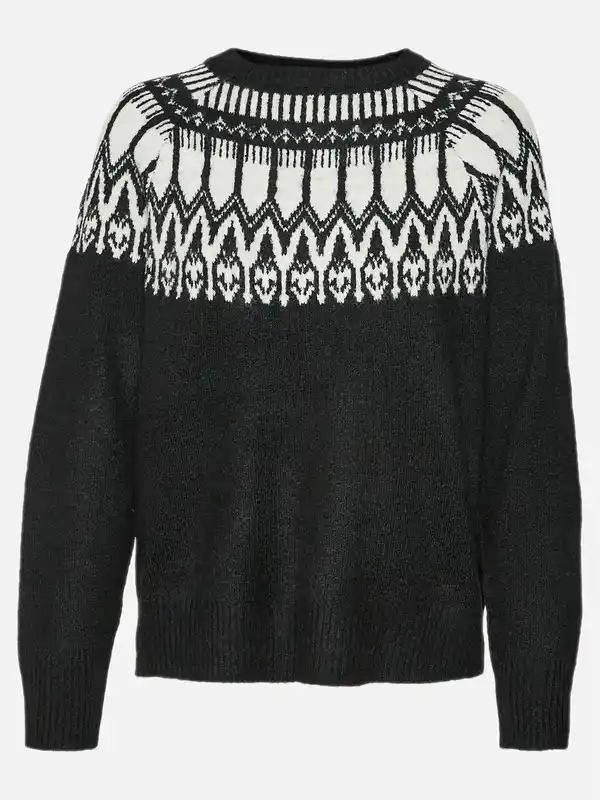 Bild 1 von Vero Moda VMSIMONE LS NORDIC Pullover Schwarz