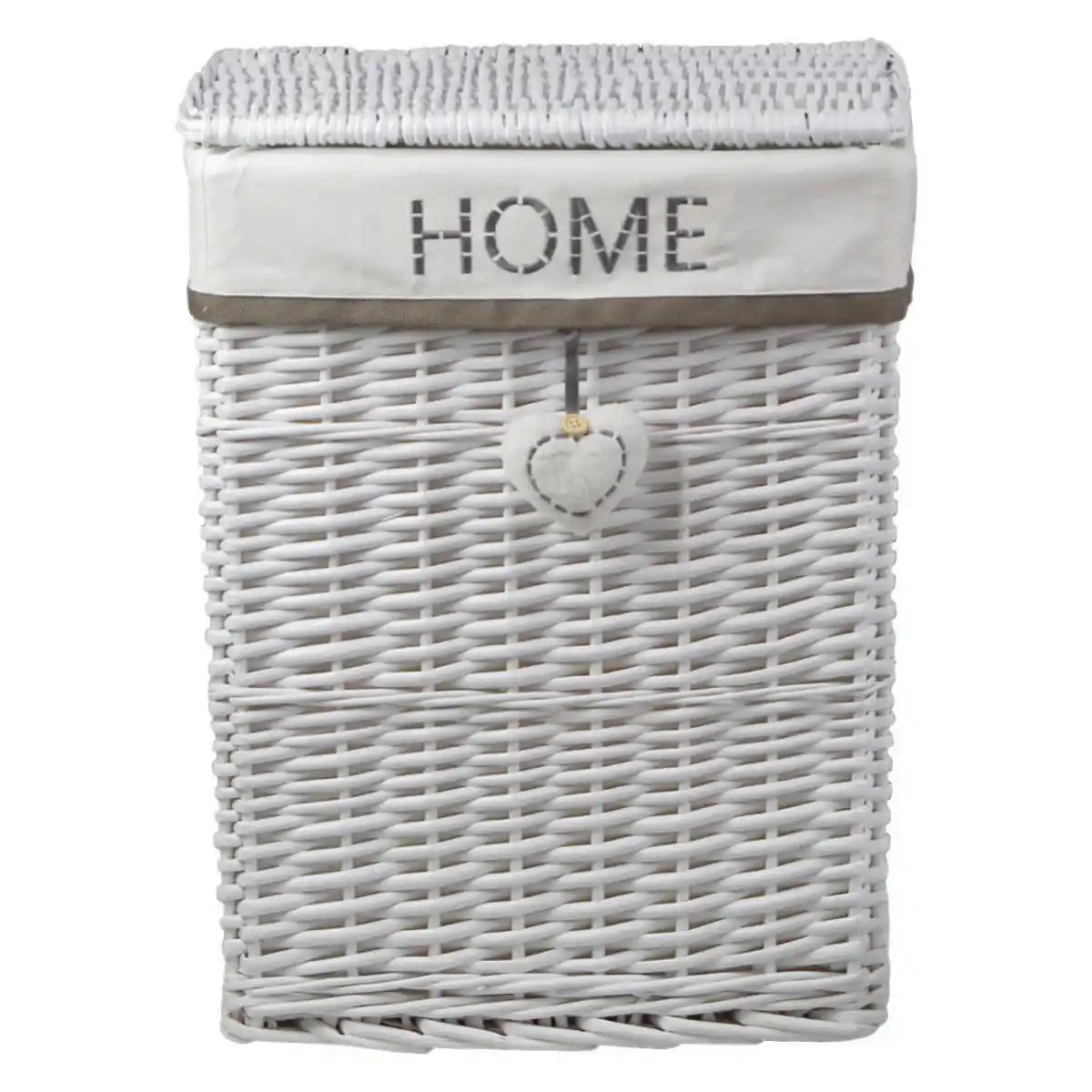 Bild 1 von Pocoline Wäschekorb Weiß Weide B/h/l: Ca. 34x56x45 Cm