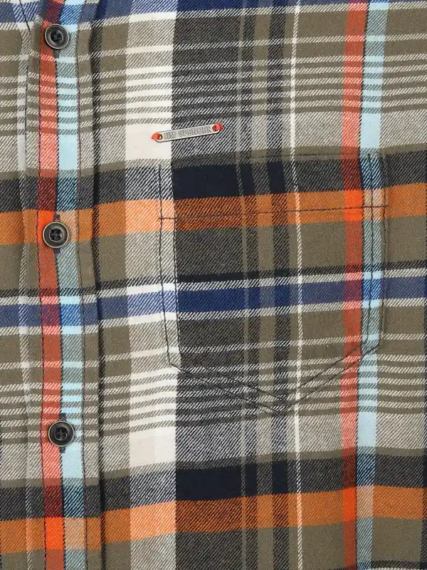 Bild 3 von Herren Flanellhemd im Karodessin Oliv