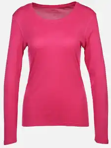 Damen Shirt mit langem Arm Pink